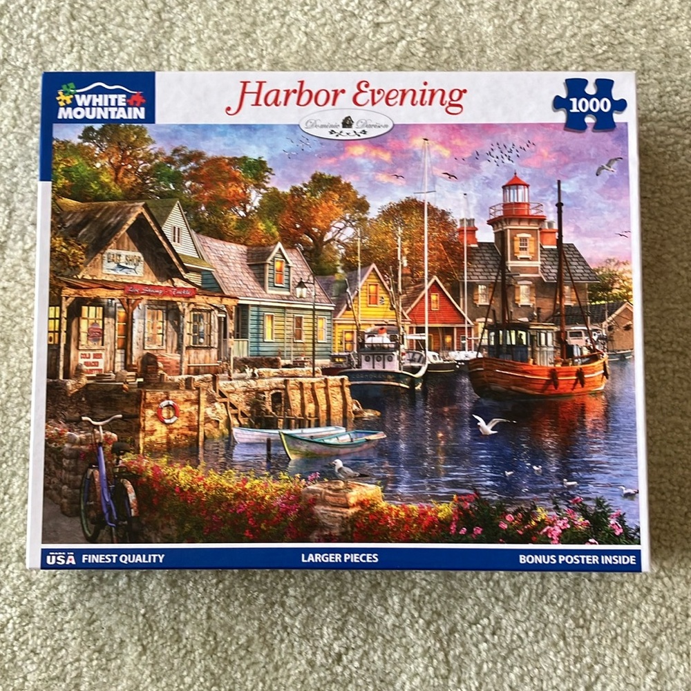 White Mountain Puzzle Harbor Evening